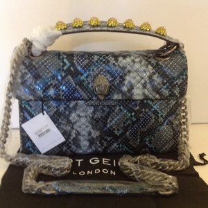 Medium Kensington Snake Embossed Leather Bag